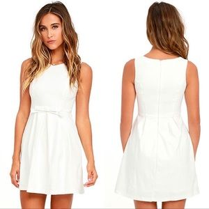Lulu’s Hot off the Precious Ivory Dress- NWT